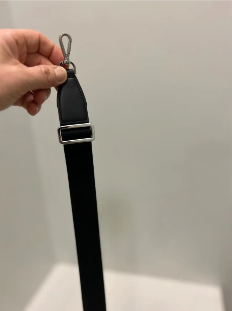 [S] MICHAEL KORS 35S4STVN7C JET SET TRAVEL 35MM SOLID WEBBING STRAP,BLACK, 196237634375 (SMK935)