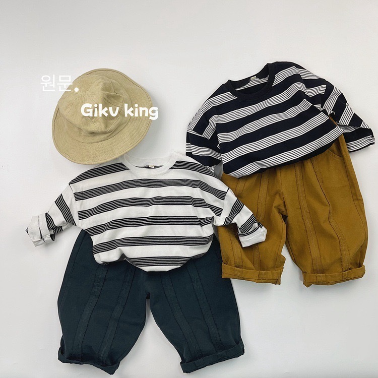 個性純棉毛邊長褲