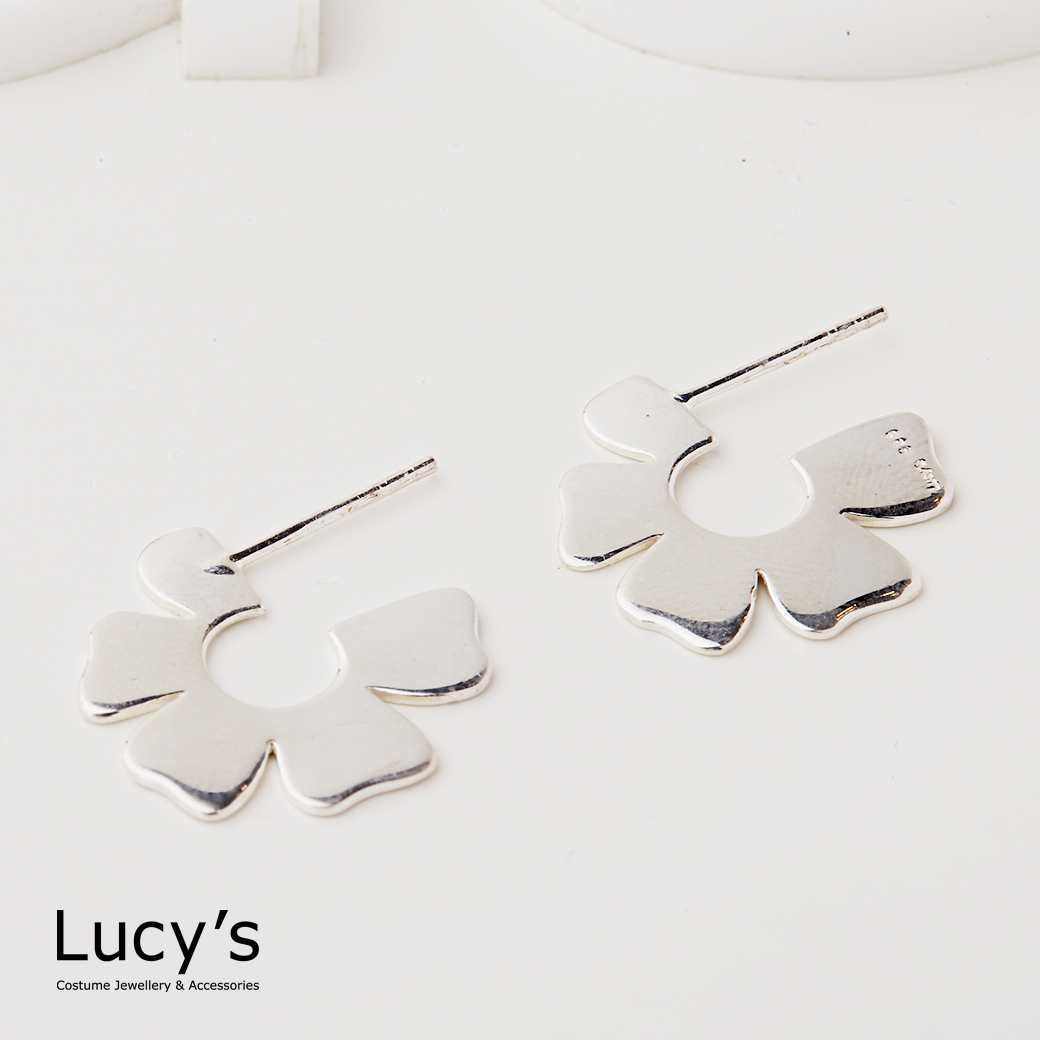 925純銀 花瓣 耳環 (100266)