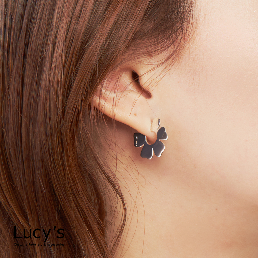 925純銀 花瓣 耳環 (100266)