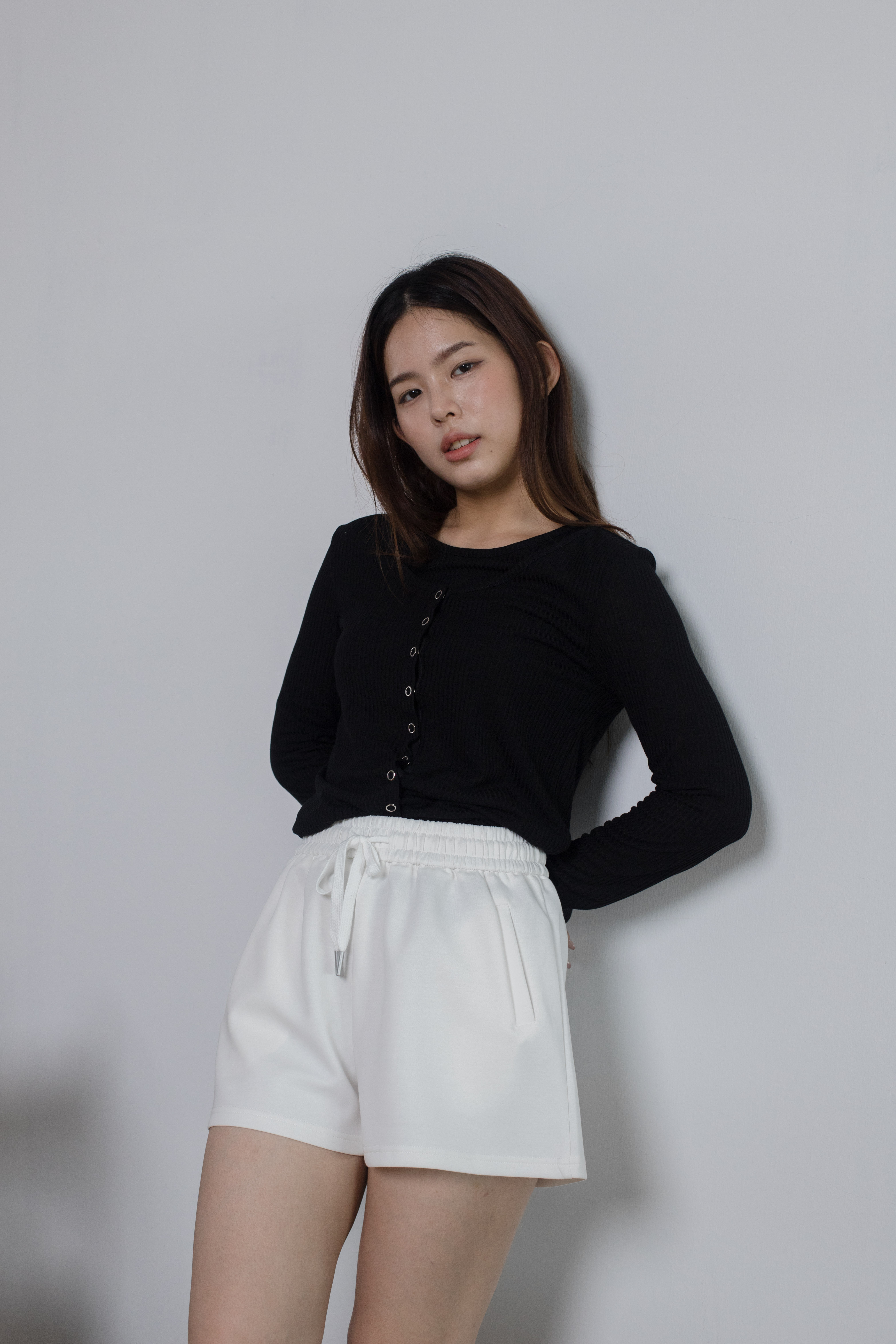 Furna Layering  Knit Top Black -2478KLBLK