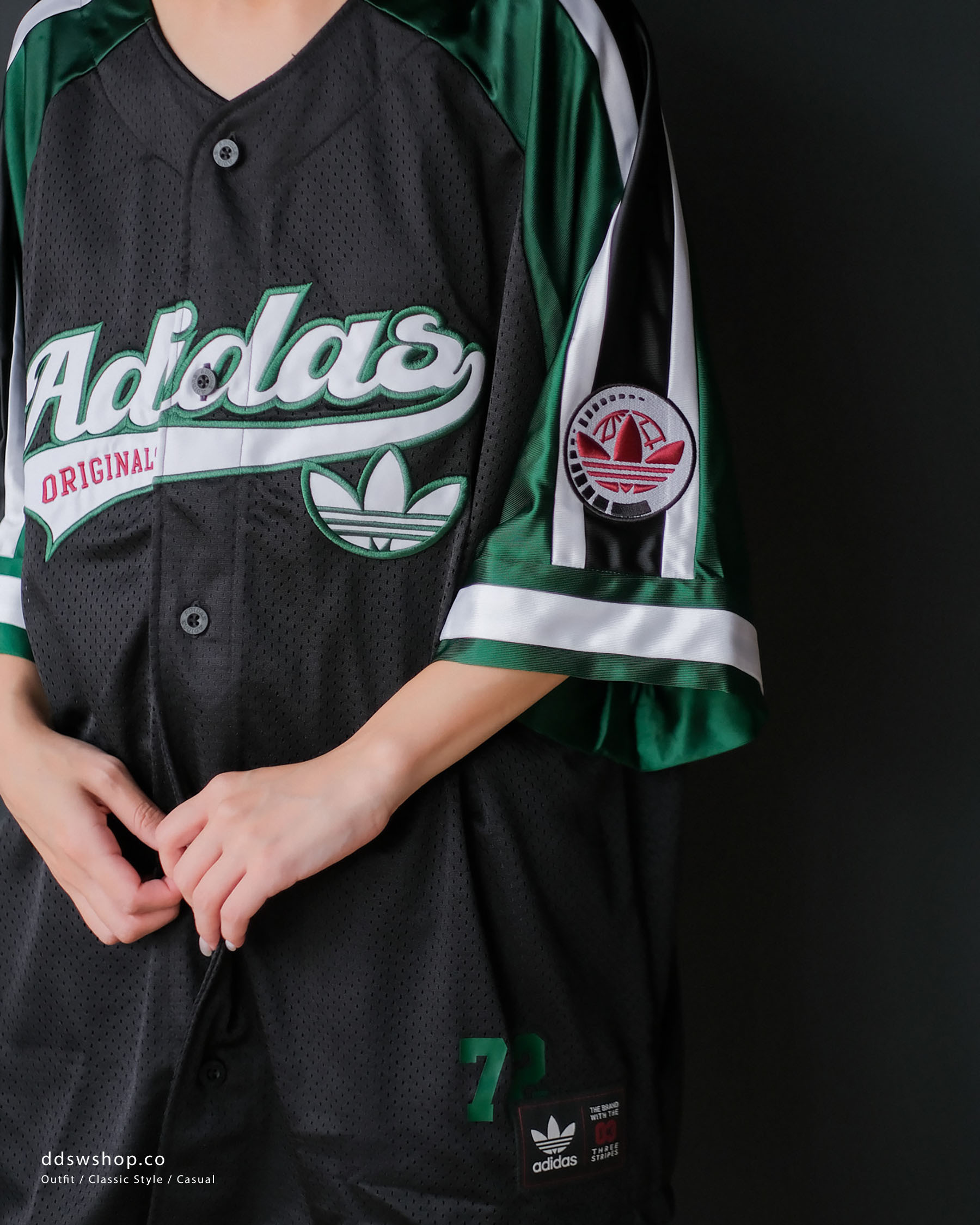 "代購" ADIDAS ORIGINALS BASKETBALL RETRO STREET 短袖上衣 綠黑JN0767 藍白JN0768