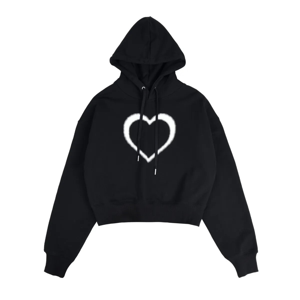 (現貨) aeae - love crop hoodie (black)