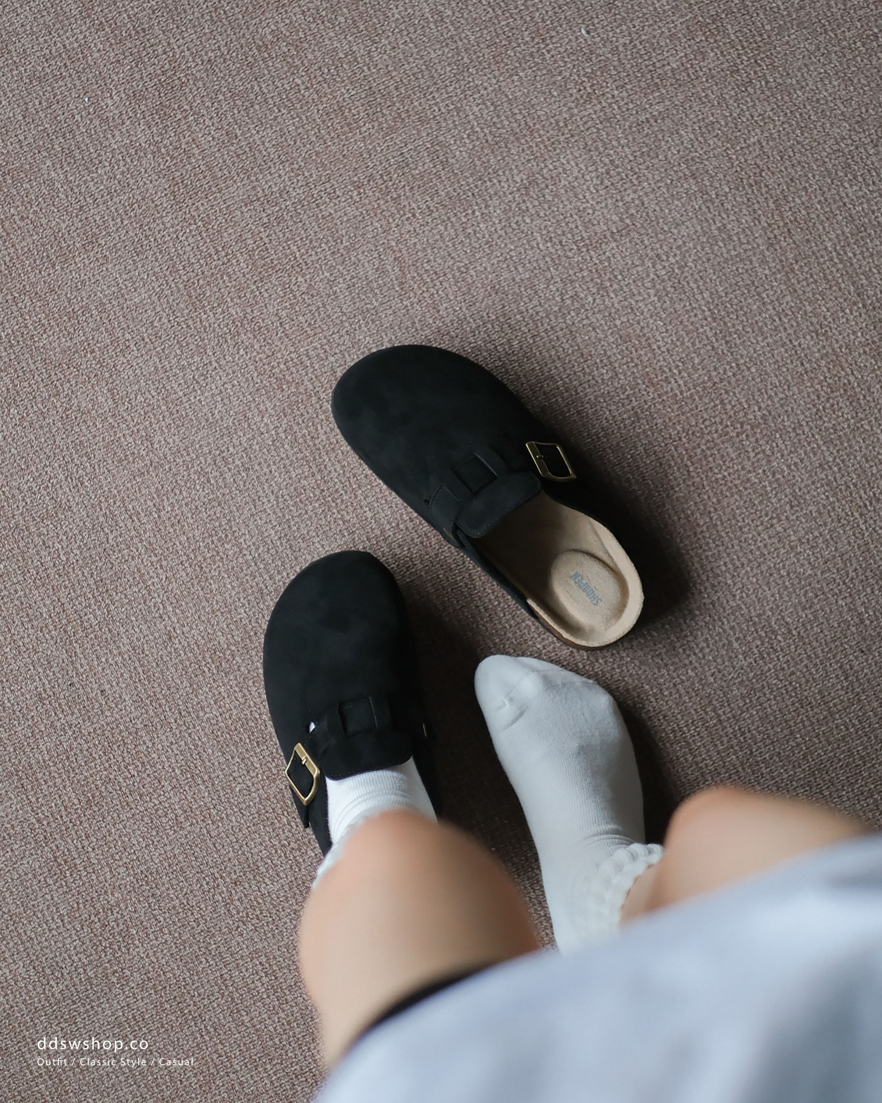 "代購" SHOOPEN SUEDE CLOG 麂皮穆勒拖鞋