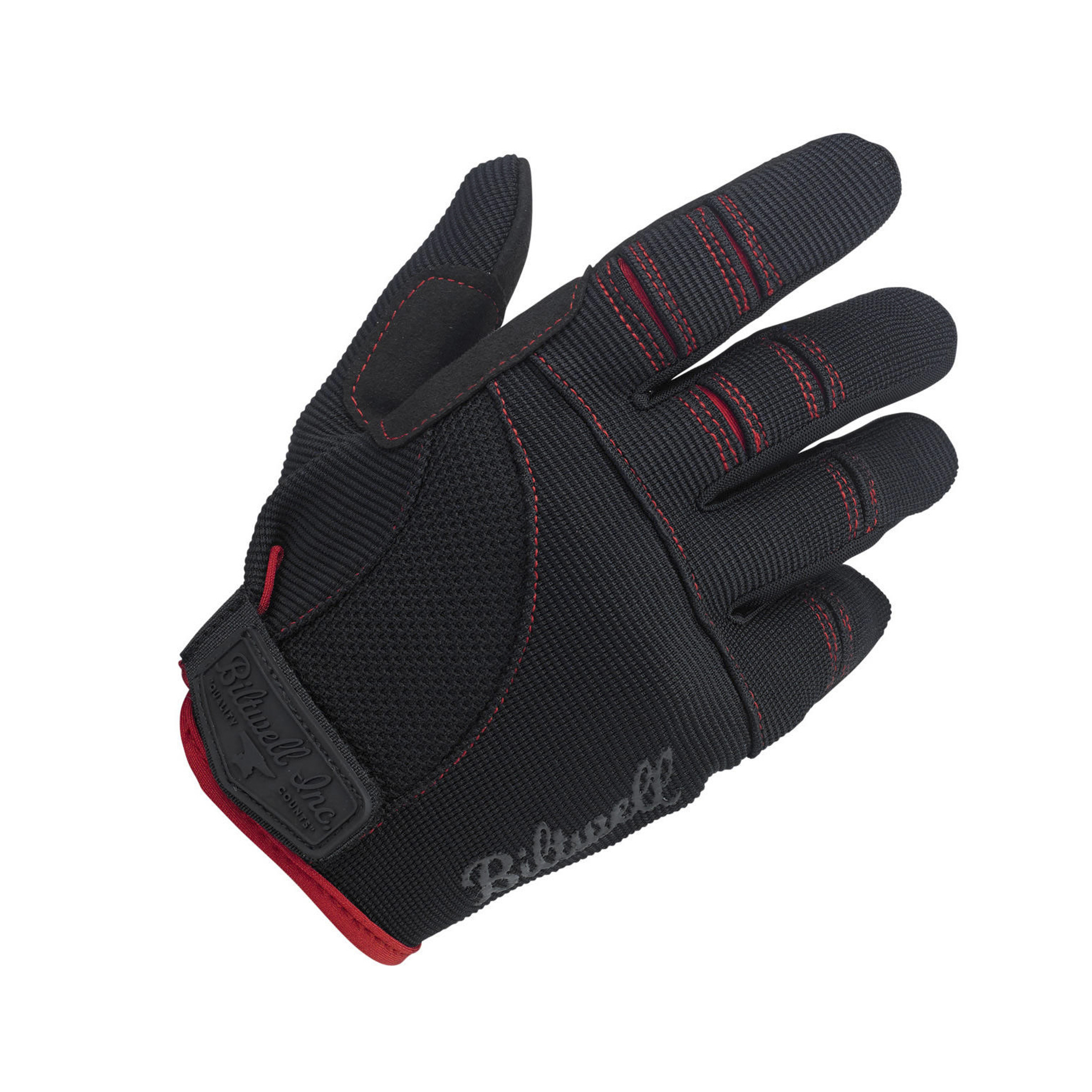 Biltwell Moto 手套 黑紅