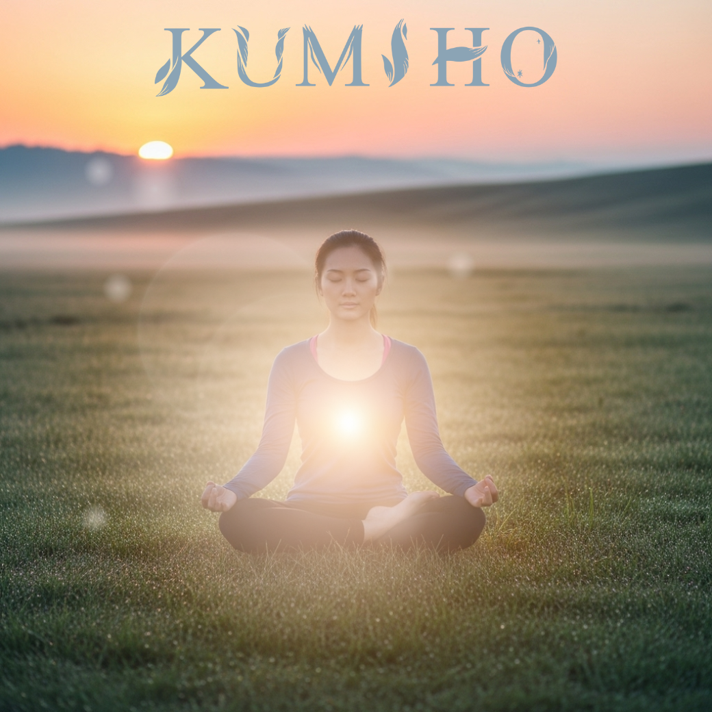 一個人正在練習相信的力量，透過冥想與內在修練，增強自己的信念，以達到心誠則靈的狀態。