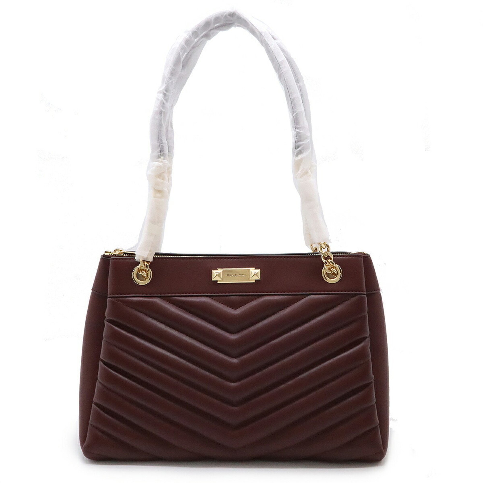 [S] MICHAEL KORS 35R4GWHT6U WHITNEY MD CHAIN SHOULDER TOTE,OXBLOOD, 197853087323 (SMK1087)