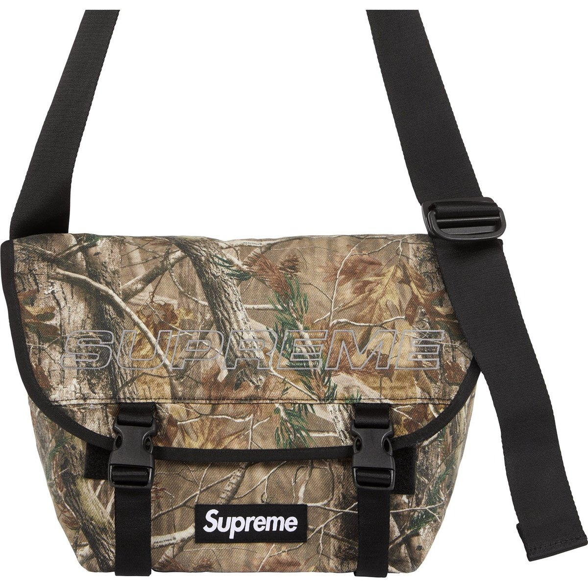 2025AW SUPREME Denim Messenger Bag 丹寧樹紋迷彩反光郵差包側背包