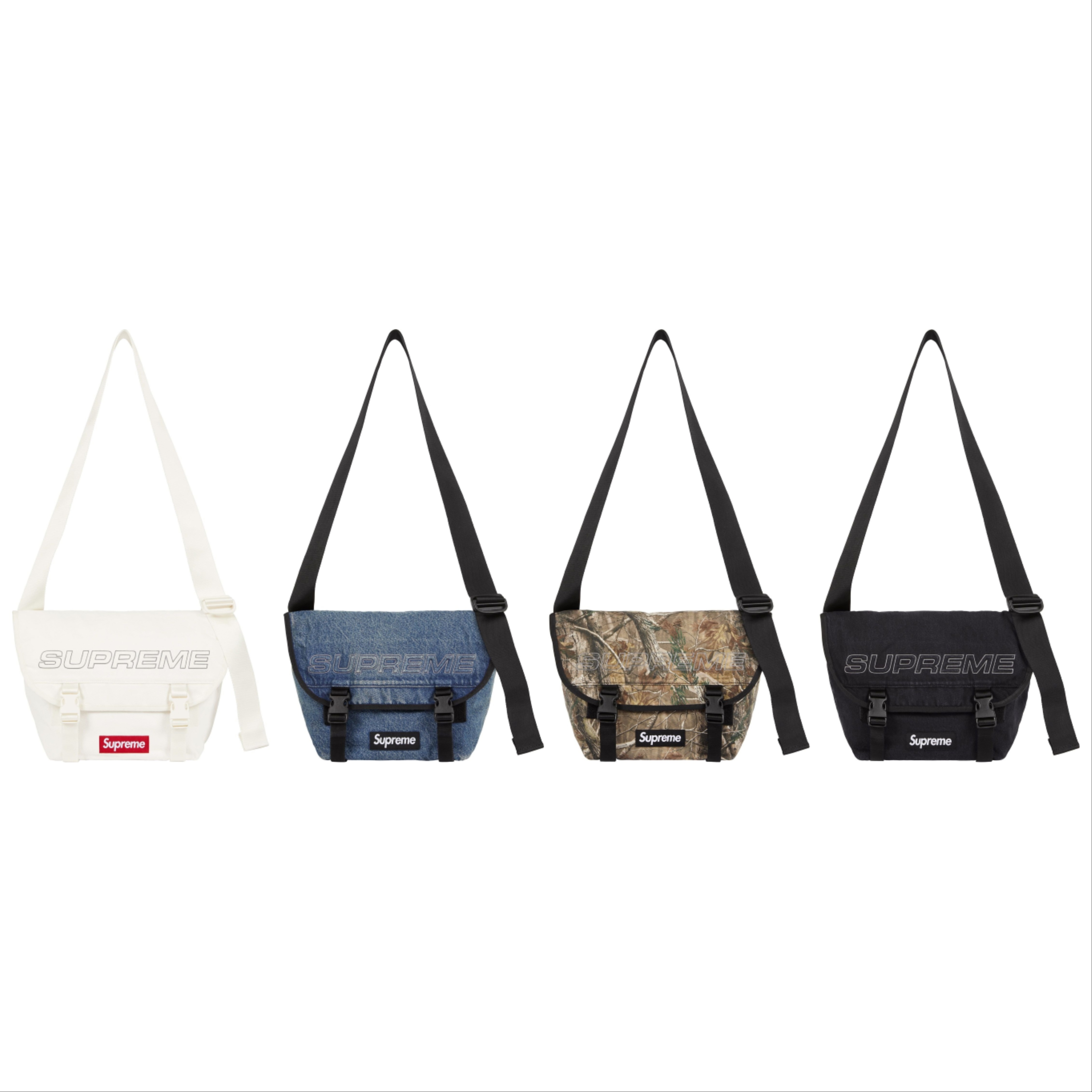 2025AW SUPREME Denim Messenger Bag 丹寧 樹紋迷彩 反光 郵差包 側背包 4色 現貨