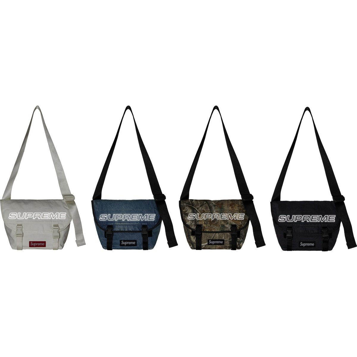 2025AW SUPREME Denim Messenger Bag 丹寧 樹紋迷彩 反光 郵差包 側背包 4色 現貨