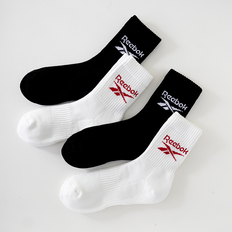 代購-Reebok 10A抗菌 透氣 吸濕 排汗 中筒襪 籃球襪 五色 3入