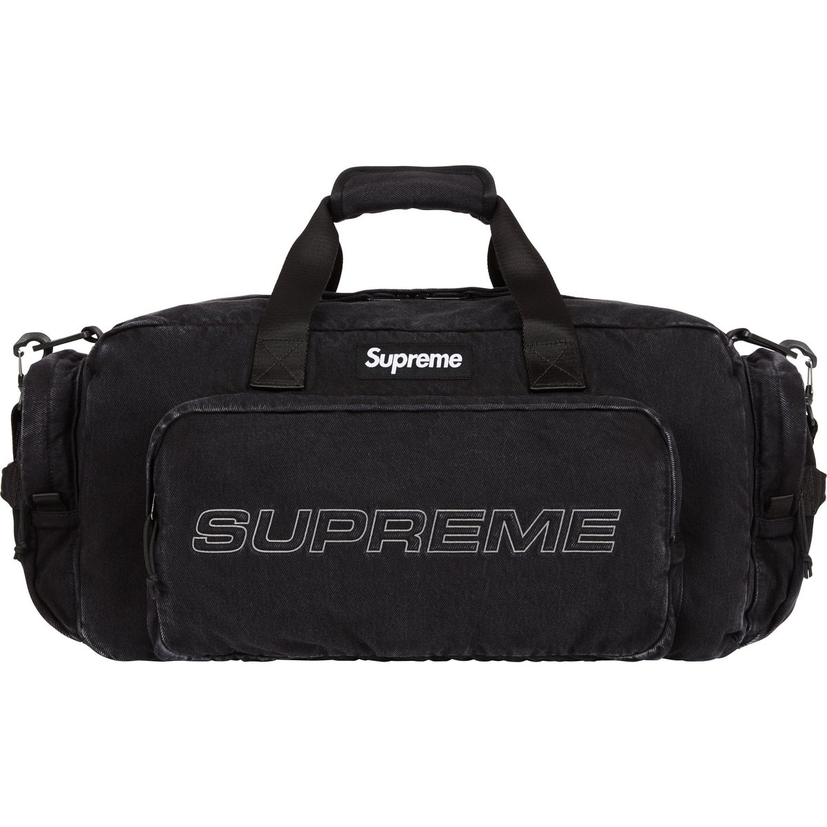 2025AW SUPREME Denim Duffle Bag 丹寧樹紋迷彩波士頓包旅行袋手提包4