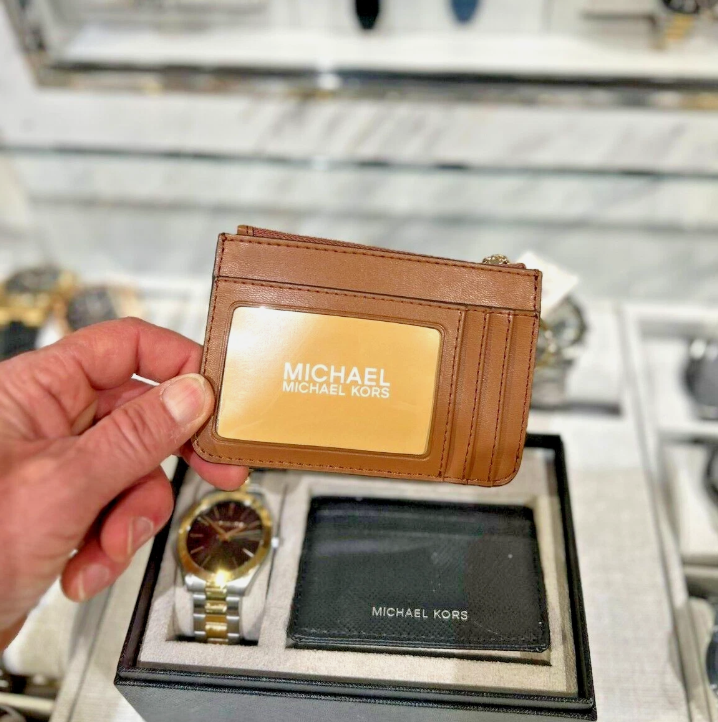 [S] MICHAEL KORS 35R4GTVP1B JET SET TRAVEL SM TZ COINPOUCH W ID,LUGGAGE, 196237485441 (SMK1164)