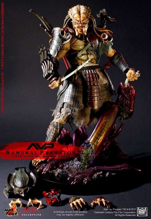 Hottoys AC 01/AVP SP Alien vs. Predator Samurai Predator