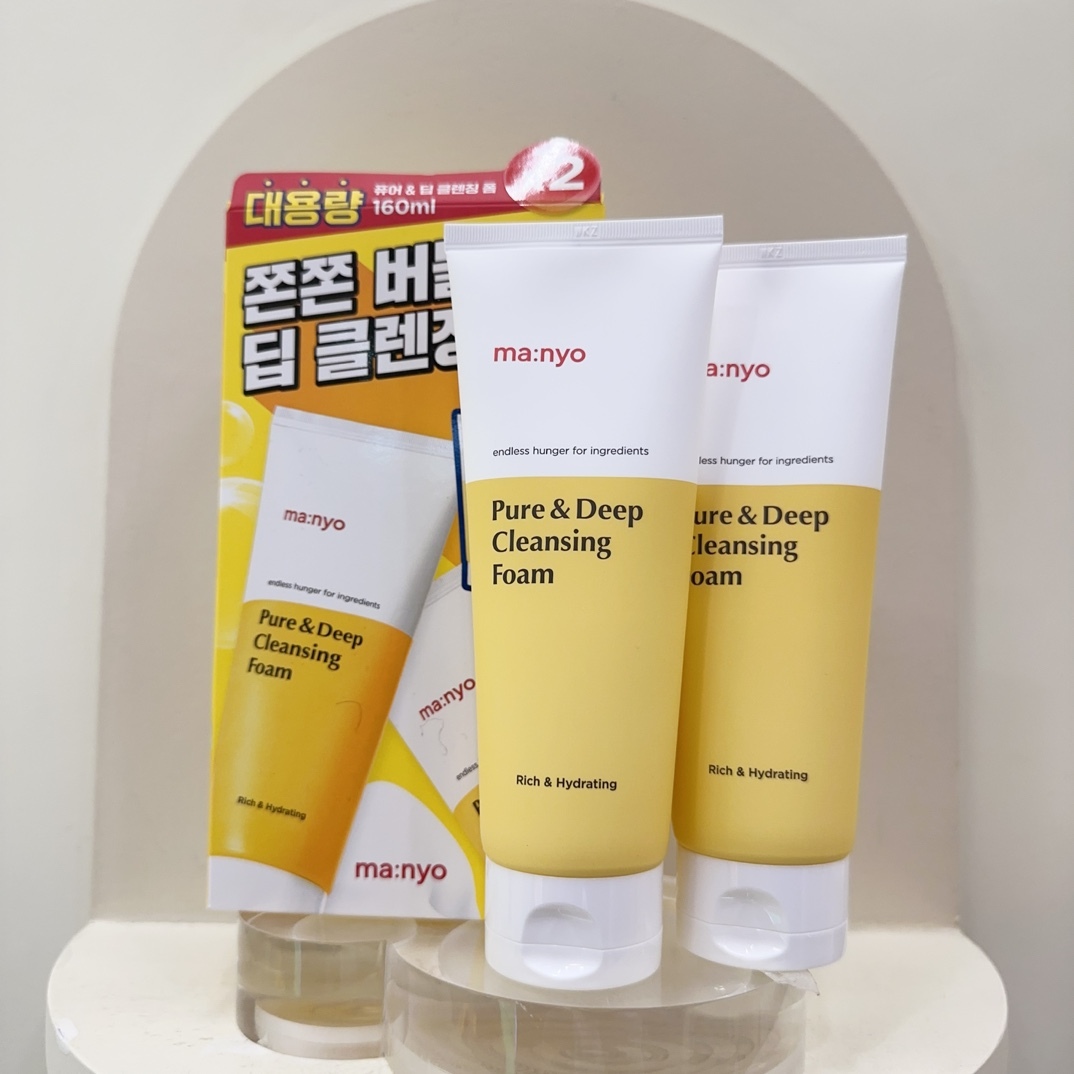 【預購】AKR090325 ma:nyo 純淨深層潔面乳套裝 (160ml+160ml+鏡子鑰匙圈)