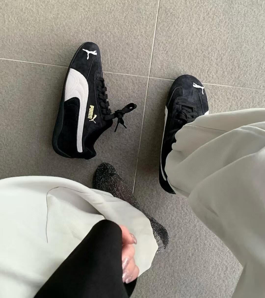 代購-PUMA Speedcat 系列 賽車鞋 薄底鞋 男女同款 疾影黑 Rose 朴彩英同款