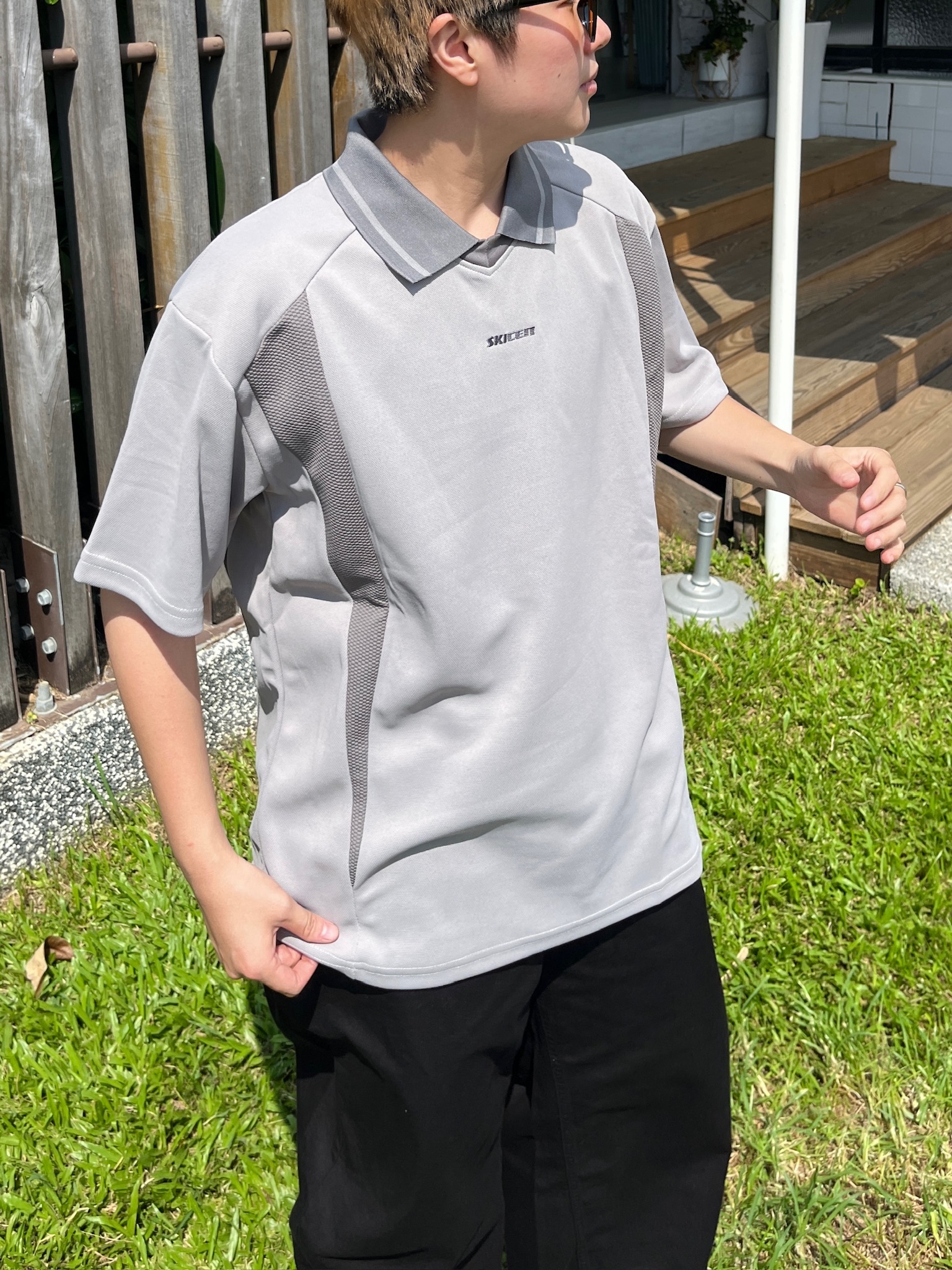 Select By Yourˊs SKICEN 美式機能拼接POLO衫 (2colors)