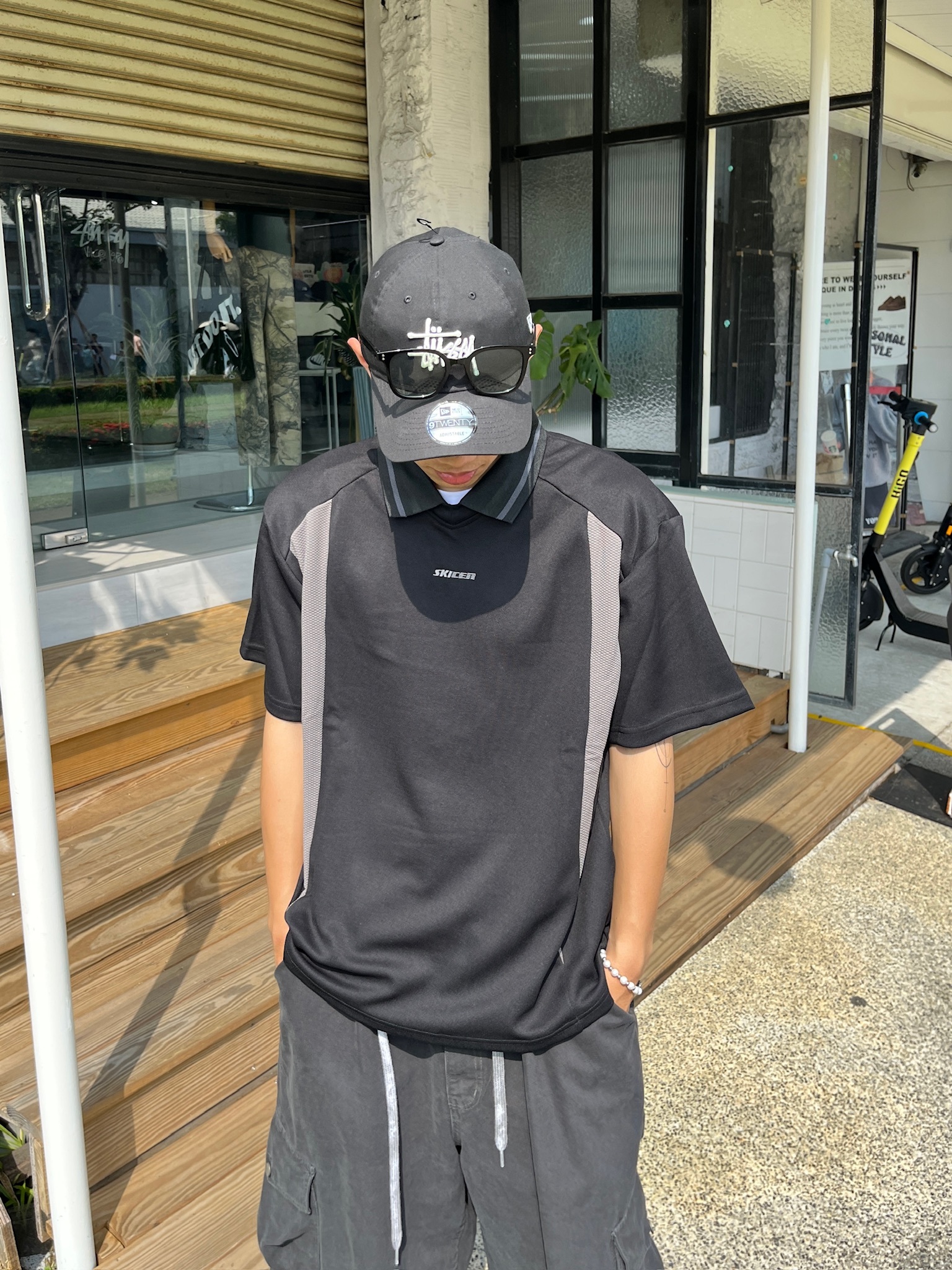 Select By Yourˊs SKICEN 美式機能拼接POLO衫 (2colors)