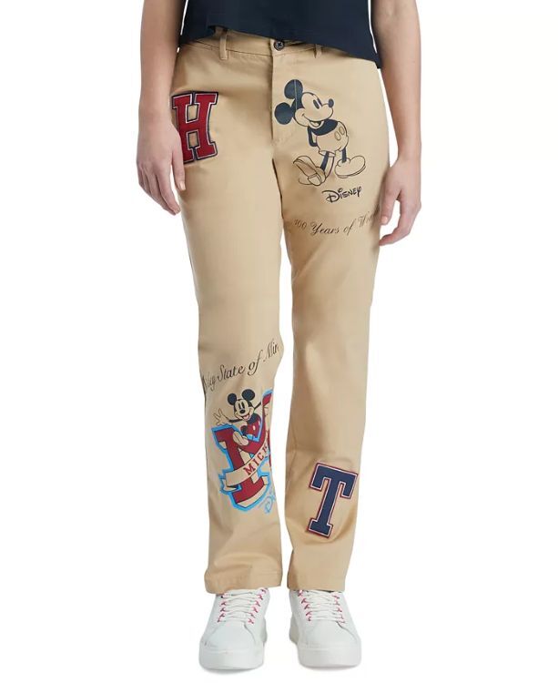 [S] TOMMY HILFIGER X DISNEY PRINT PANTS,BEIGE, 76J4129-230 (STH428)