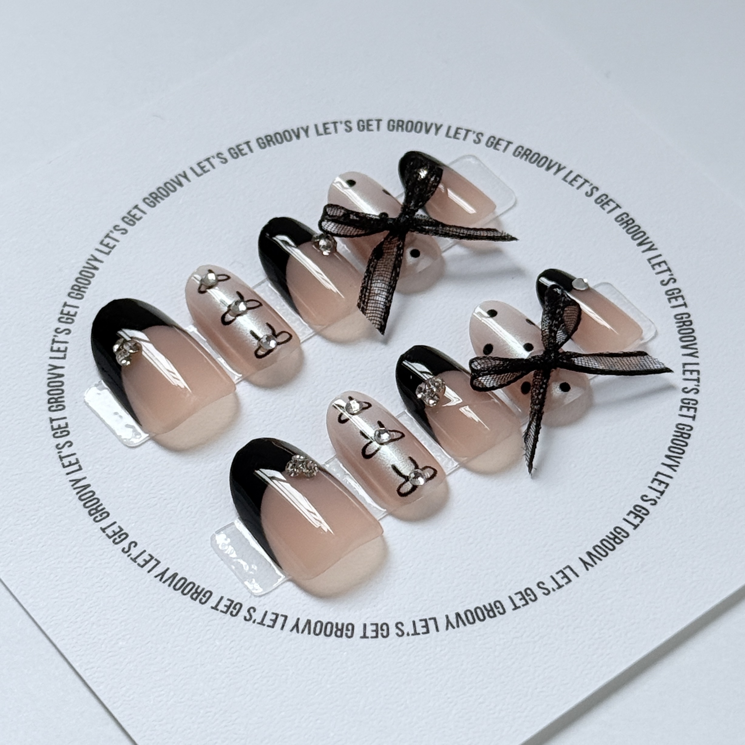 Slay ︳Black French Style。Bow Ribbon