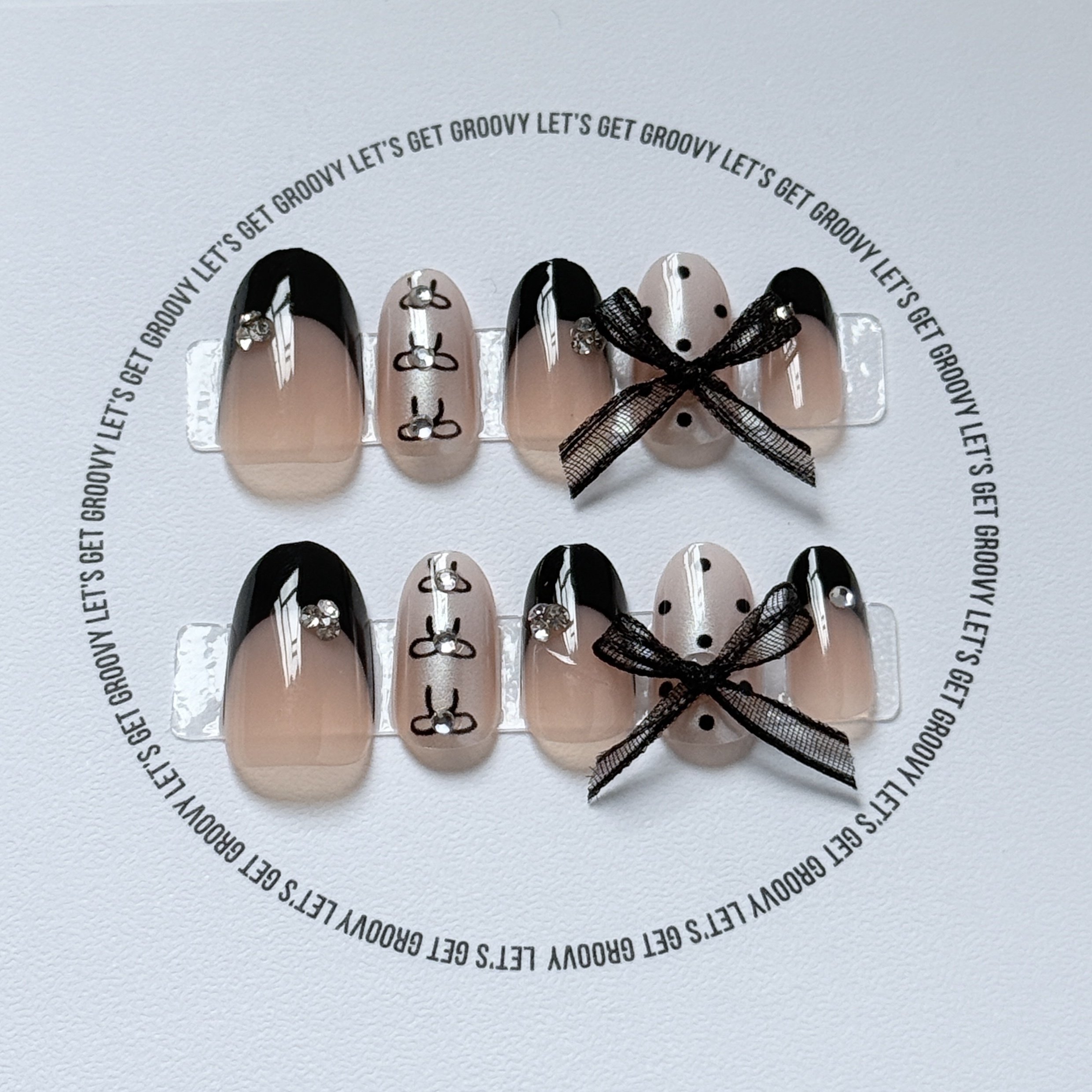 Slay ︳Black French Style。Bow Ribbon