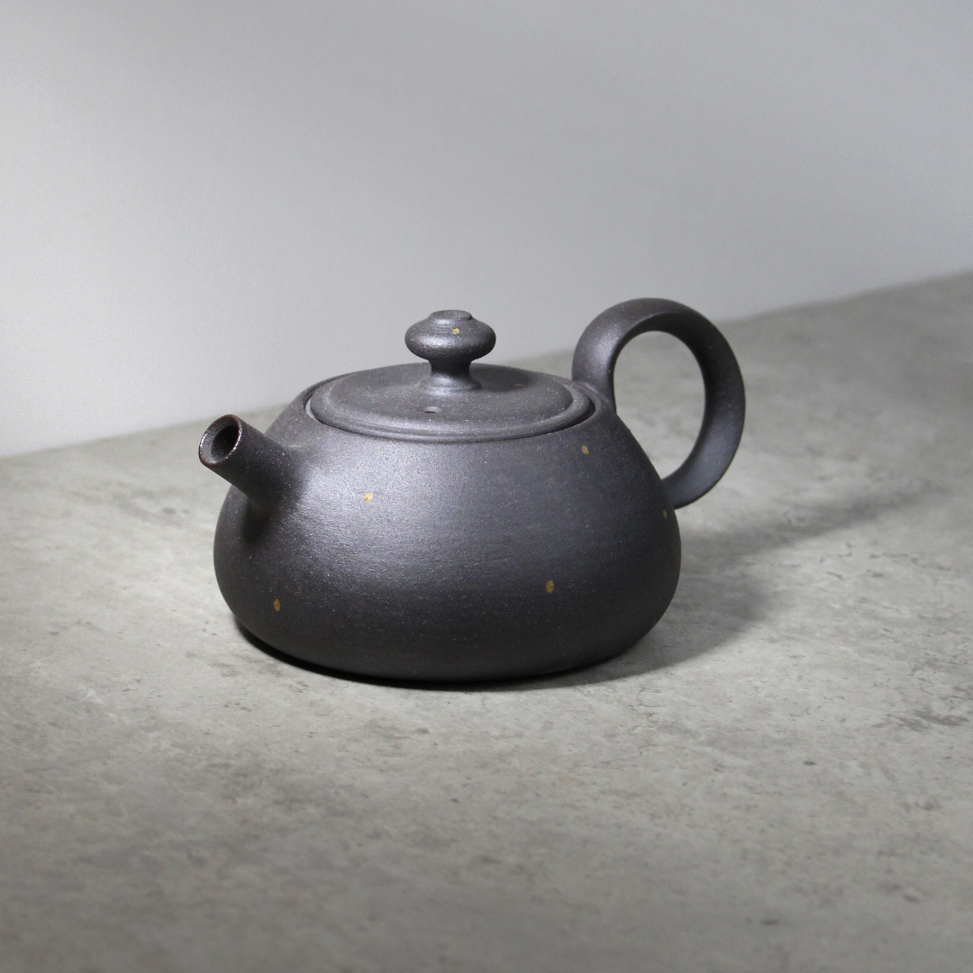 墨泥點金日式侘寂壺Y005O
