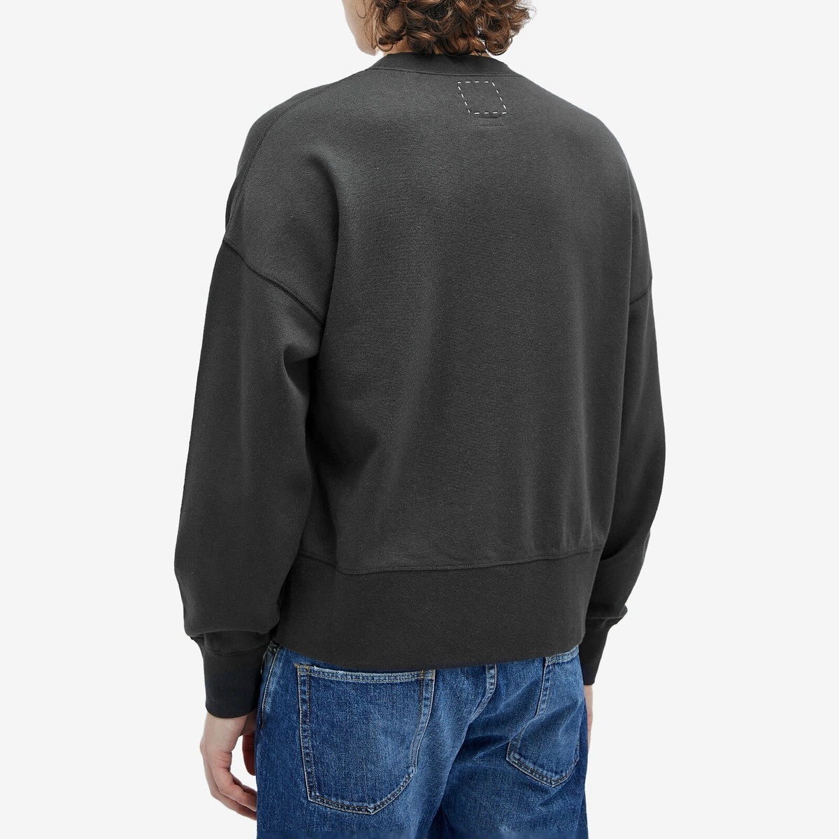 VISVIM COURT SWEAT LS *COTTON / CASHMERE - BLACK PRE ORDER ITEM (預訂中)