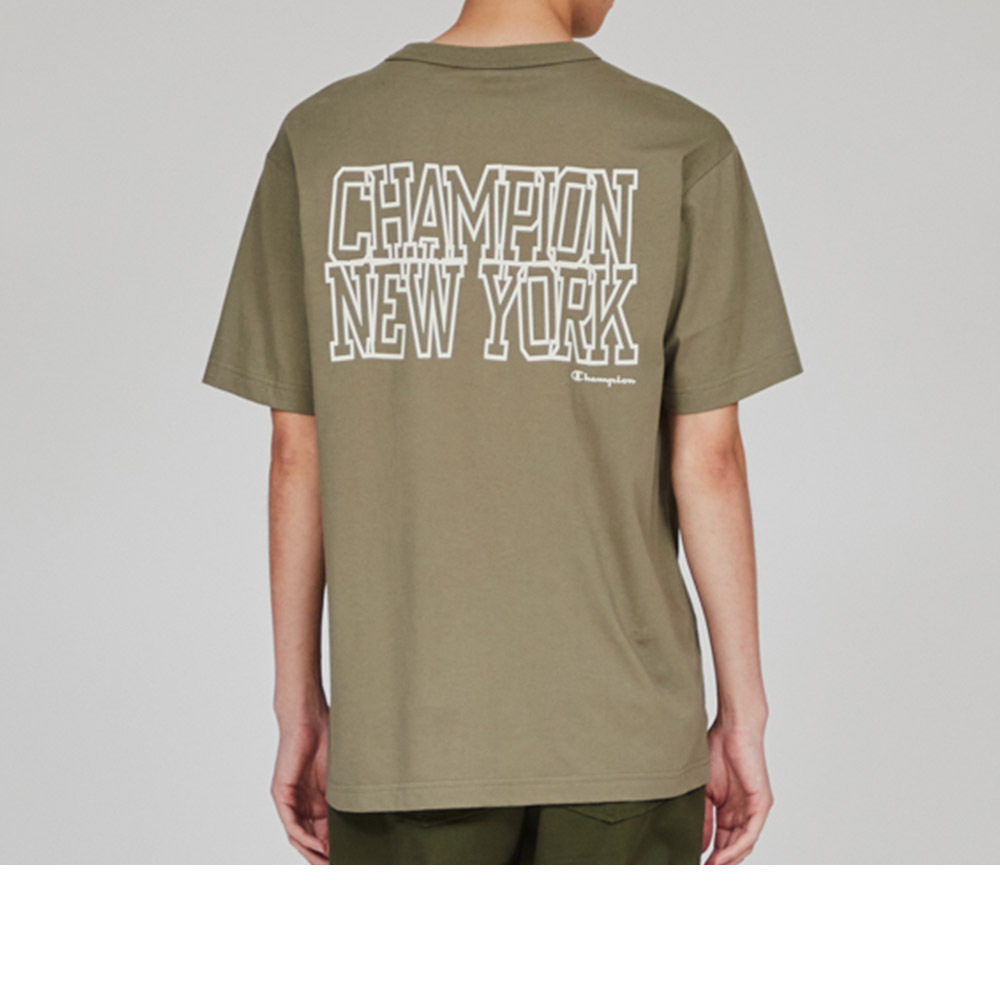 男款-BASIC LOGO印花短袖TEE-橄欖綠（C3-B338-655）