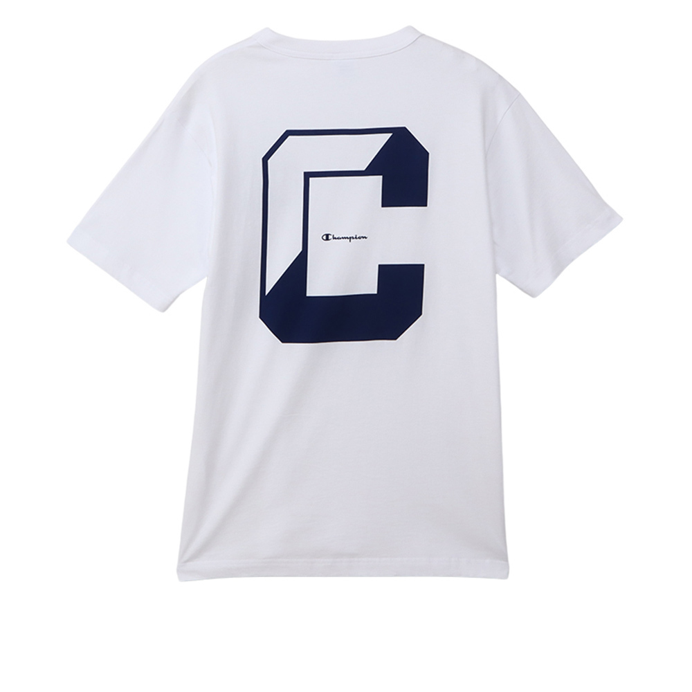 男款- BASIC 大C印花短袖TEE-白色（C3-B339-010）