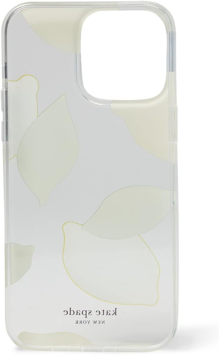 [S] KATE SPADE KC118 LEMON TOSS PRINT LEMON DROP IPHONE 14 PRO FLEXIBLE CASE,CLEAR MULTI, 196021301971 (SKS1198)