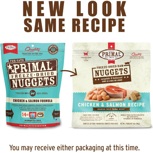 Primal – 凍乾生肉糧 雞肉+三文魚配方 Chicken with Salmon Formula 155g/5.5oz (細)