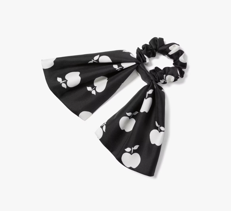 [S] KATE SPADE KS1003284 APPLE DOT HAIR TIE,BLACK, 722947398483 (SKS331)