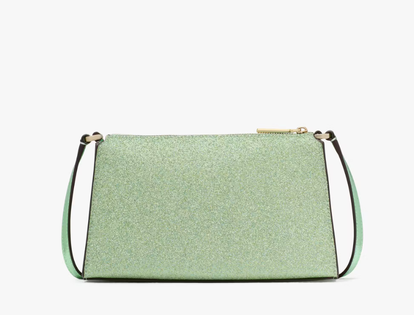 [S] KATE SPADE KK325 KENZIE GLITTER MIXED MATERIALS,SEAWATER, 196021556937 (SKS1482)
