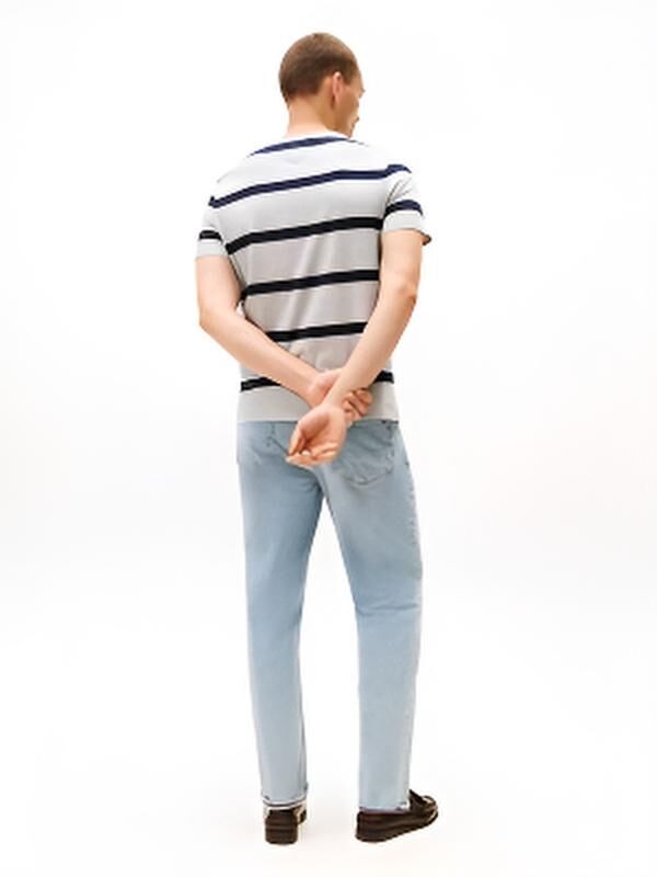 [S] TOMMY HILFIGER GREY HEATHER STRIPE T-SHIRT, XM04243-021 (STH1420)