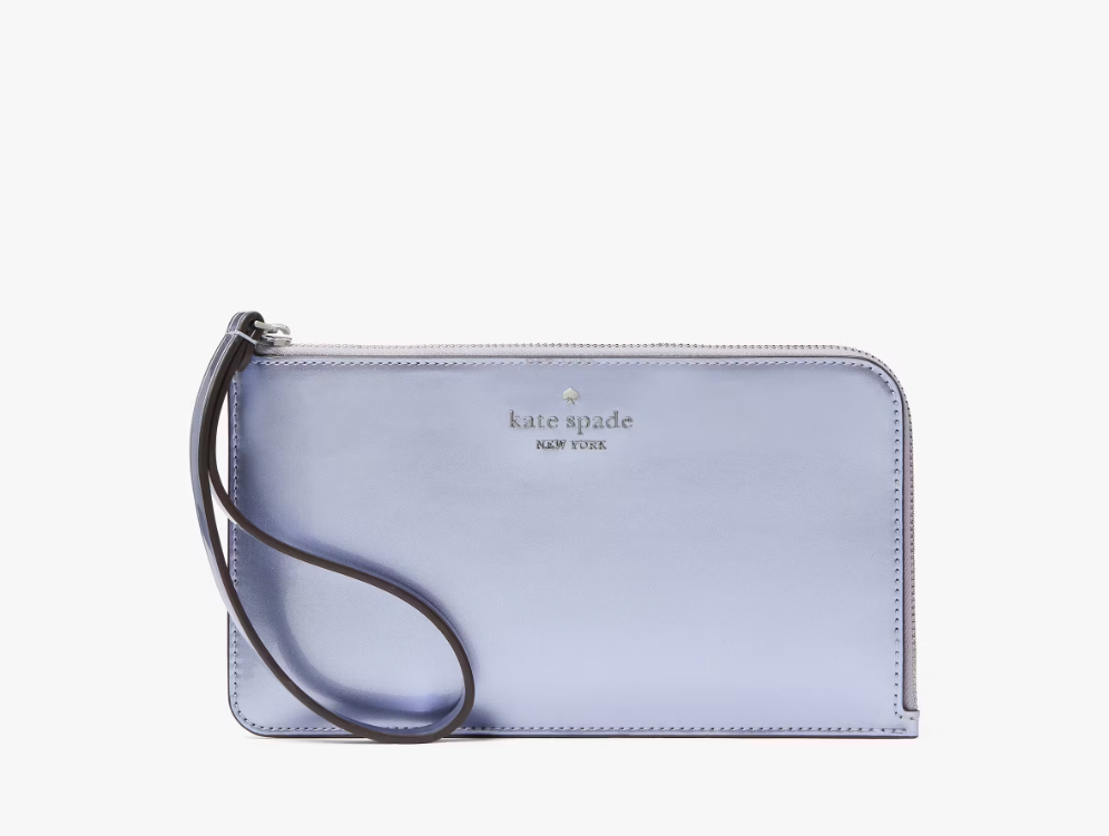 [S] KATE SPADE KJ029 LUCY MEDIUM LZIP WRISLET PATENT FABRIC,CANDIED FL, 196021552724 (SKS1401)