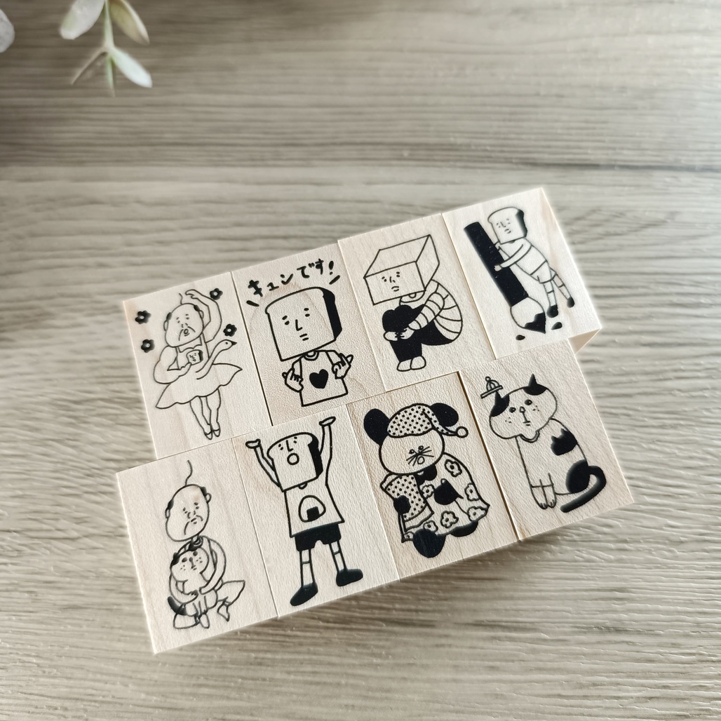 日本hanco makkey+．20x30mm系列原創印章 共八款