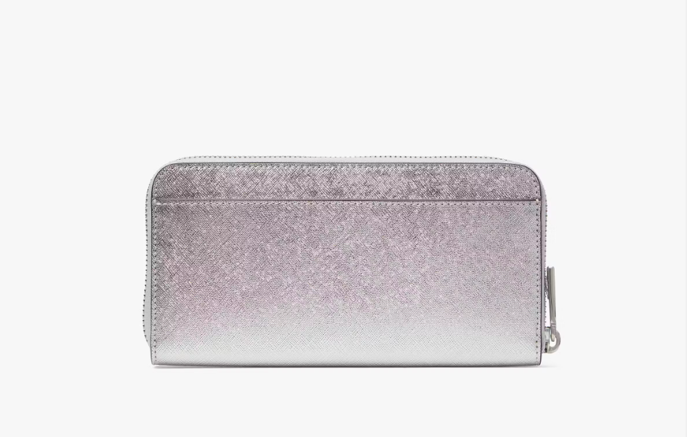 [S] KATE SPADE KJ020 KENZIE METALLIC SAFFIANO PVC B,LUNAR LIGH, 196021553226 (SKS1480)