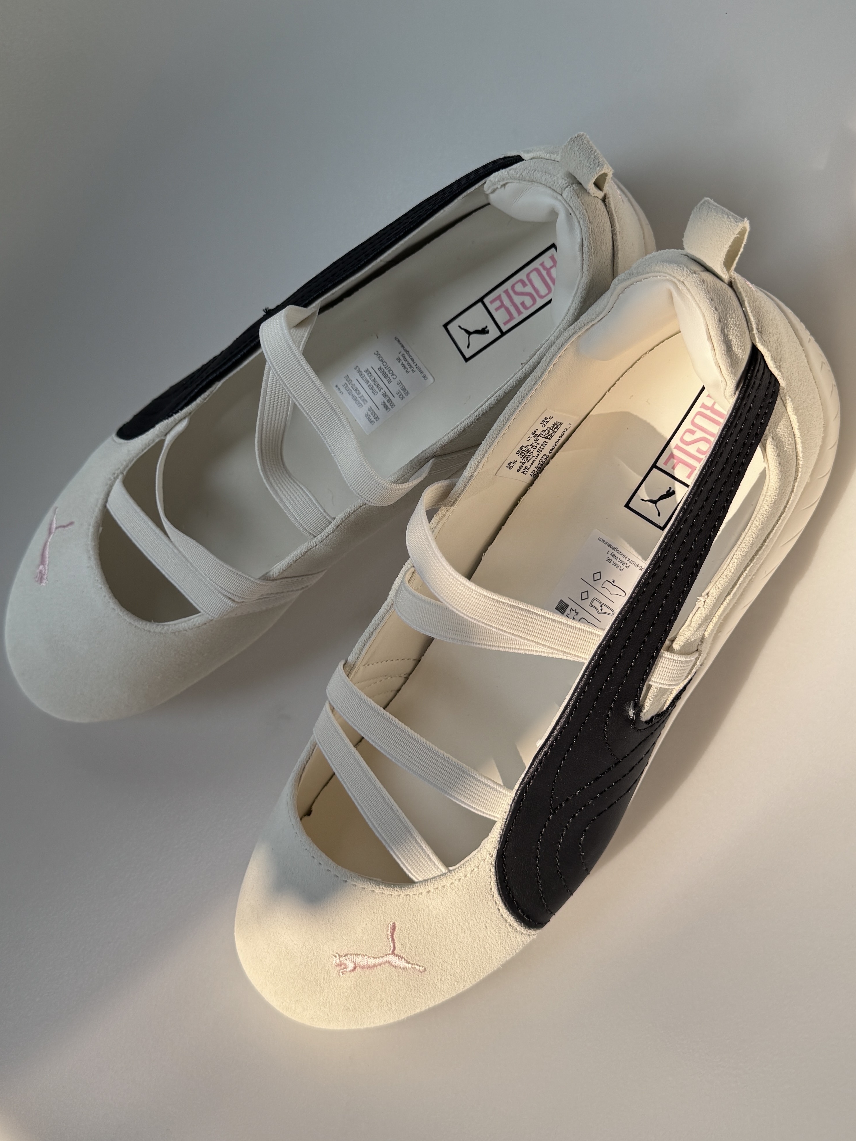 ROSE x PUMA speedcat 芭蕾鞋 白色 粉色 綁帶 女鞋 404395-01
