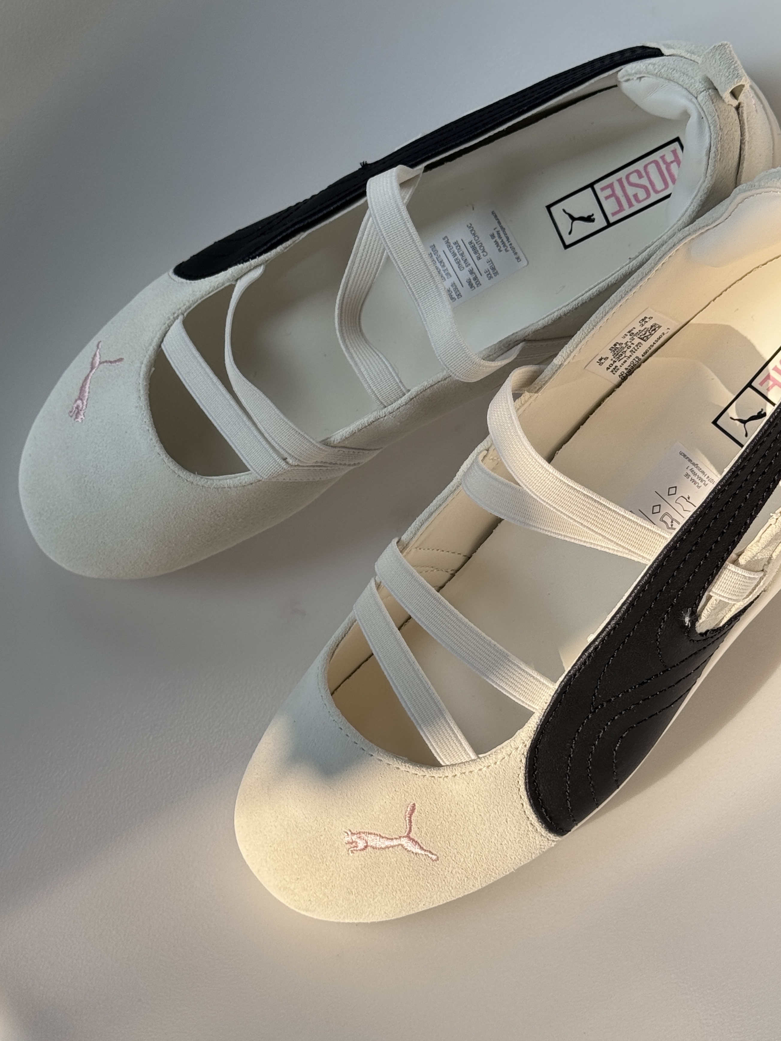 ROSE x PUMA speedcat 芭蕾鞋 白色 粉色 綁帶 女鞋 404395-01