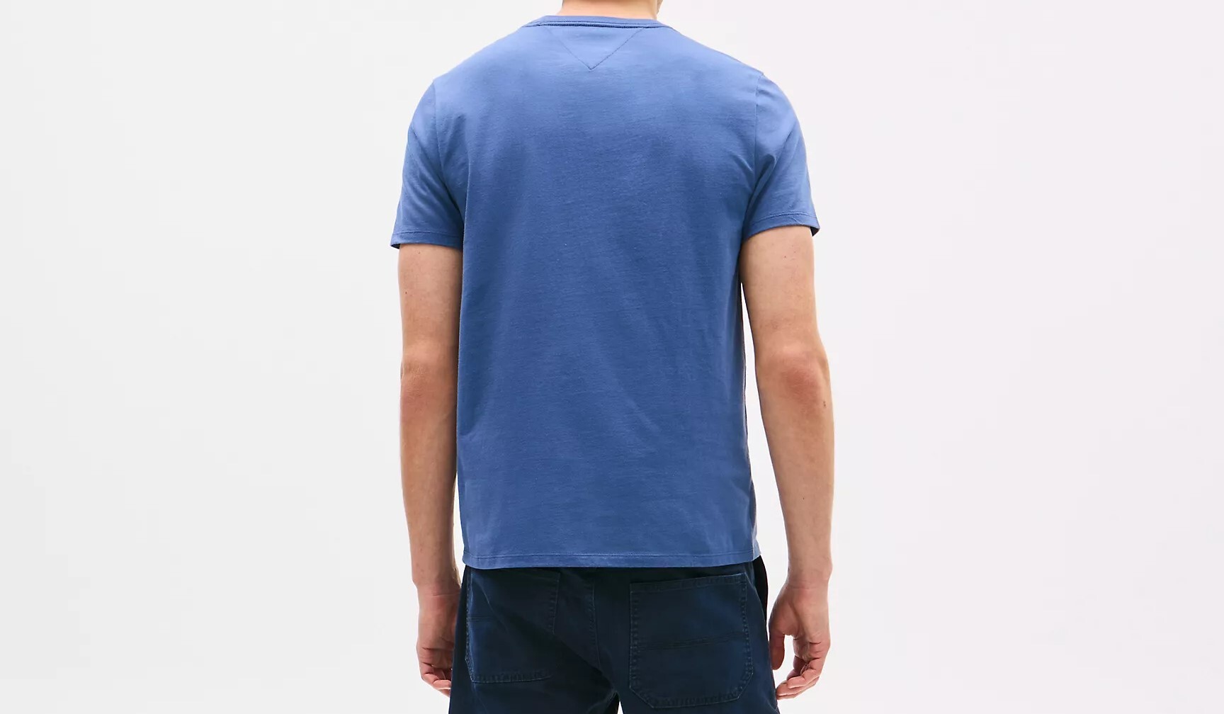 [S] TOMMY HILFIGER WORDING BLUE BLOCK LETTER LOGO T-SHIRT, 78JB745-420 (STH1225)