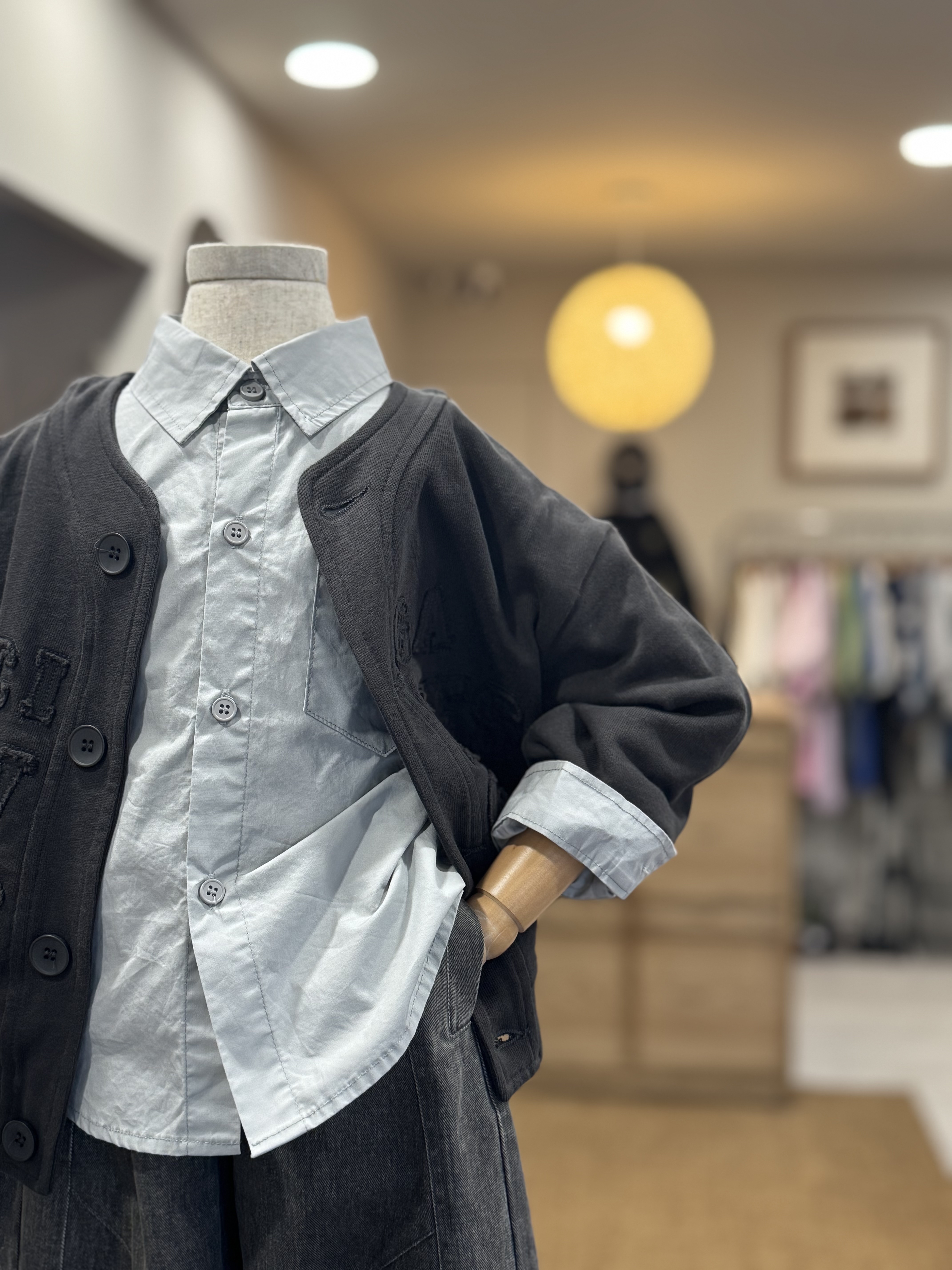 A02913滑面料襯衫