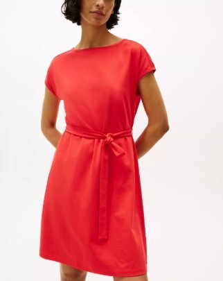 [S] TOMMY HILFIGER STRAWBERRY FIELD BELTED STRETCH TSHIRT DRESS, XW04962-600 (STH1281)