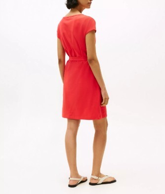 [S] TOMMY HILFIGER STRAWBERRY FIELD BELTED STRETCH TSHIRT DRESS, XW04962-600 (STH1281)