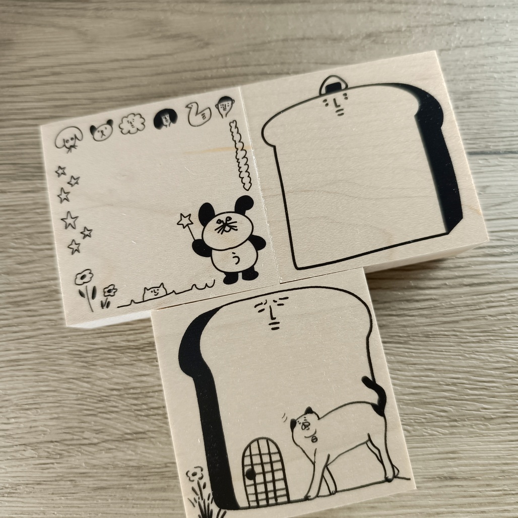 日本hanco makkey+．58x58mm系列原創印章 共三款