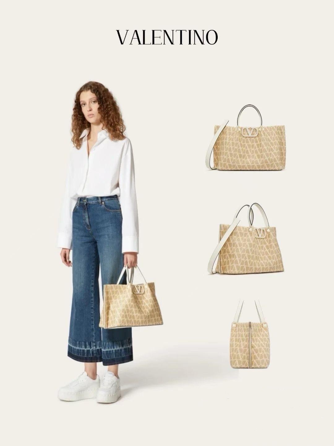 Valentino 2025春夏編織托特包