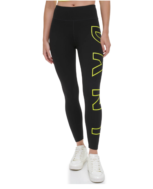 [S] DKNY HIGH WAIST 7/8 EXPLODED LOGO TIGHT LEGGINGS,ZEST, DP3P1960-ZST [FINAL SALE] (SD998)