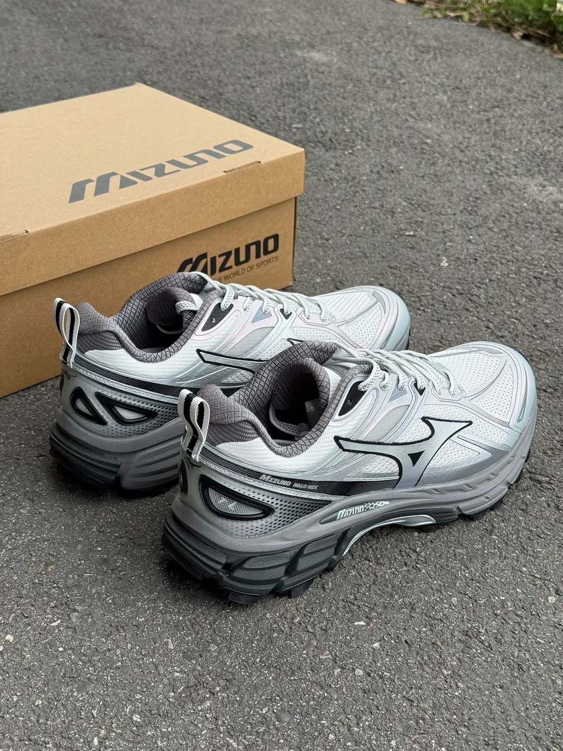 Mizuno Halo Mix TL 復古 防潑水 白灰 D1GH251202