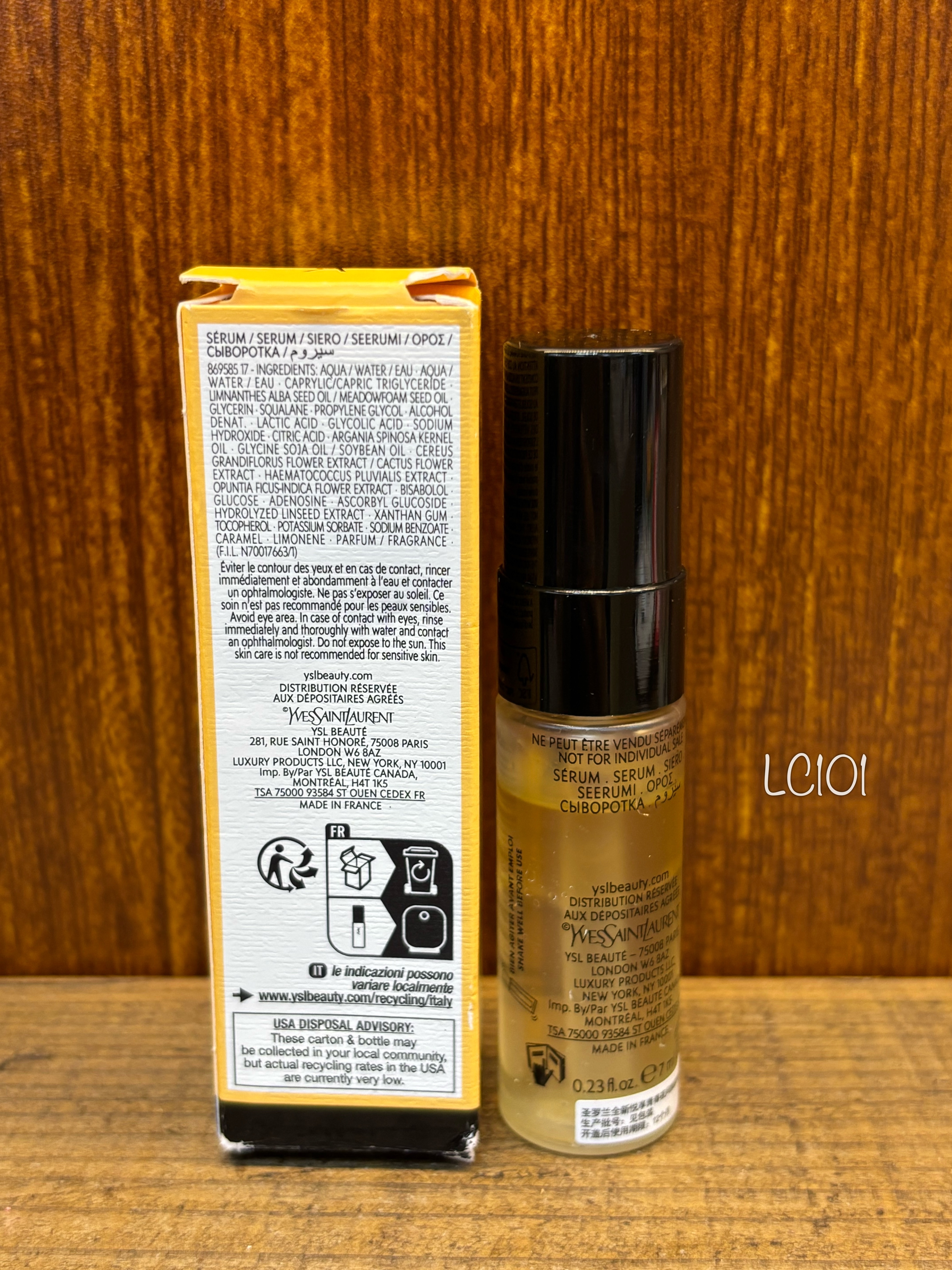 YSL 極效活萃夜光仙人掌超級精華 7ML