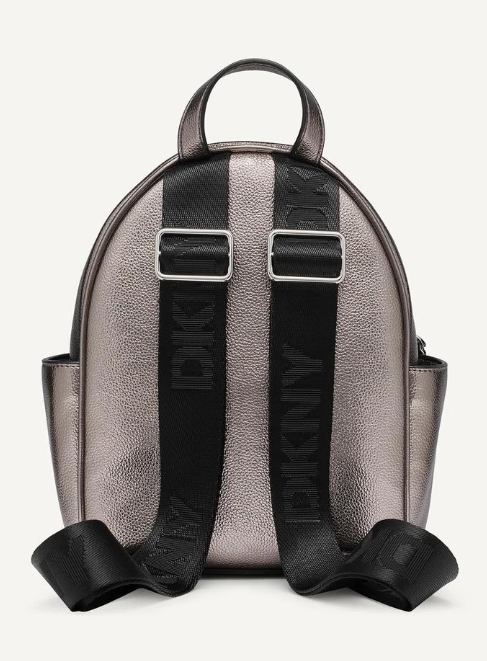 [S] DKNY GUNMETAL R43K0D02 ZOIE MINI BACKPACK, 755403137234 (SD1371)