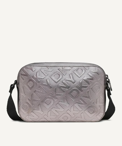 [S] DKNY GUNMETAL R43EYX93 ASHLYN CAMERA BAG, 755403097170 (SD1353)